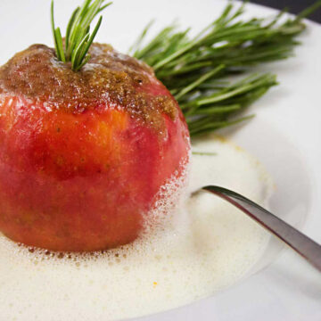 Himmlisches Aroma - Gewürzapfel in Schokosauce