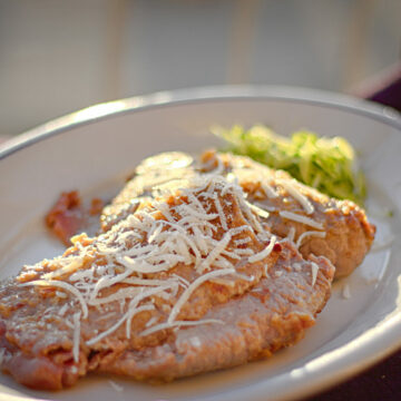 Parmesantaschen in Weißweinsauce