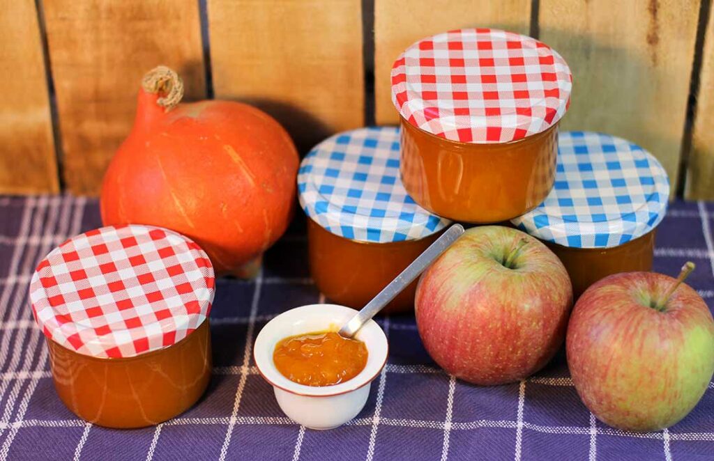 Selbst gemachte Apfel-Kürbis-Marmelade - Fruchtaufstrich für den Herbst ...