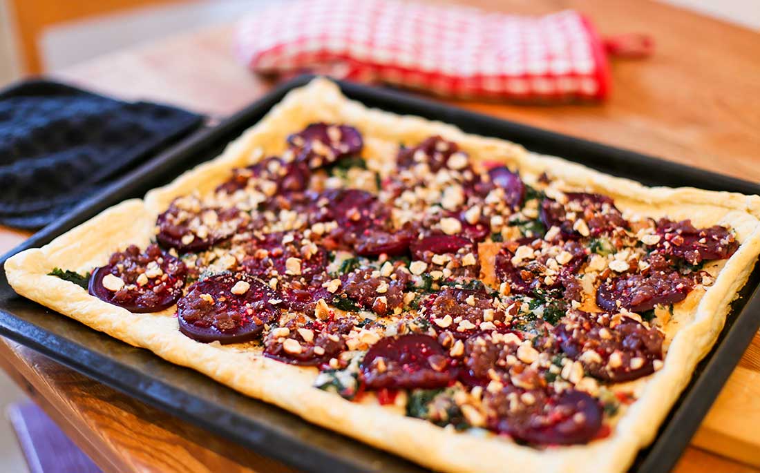 Tarte Mit Rote Bete Und Ziegenkase Rezept Dishes Delicious