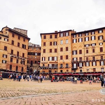 Panorama der Piazza del Campo in Siena