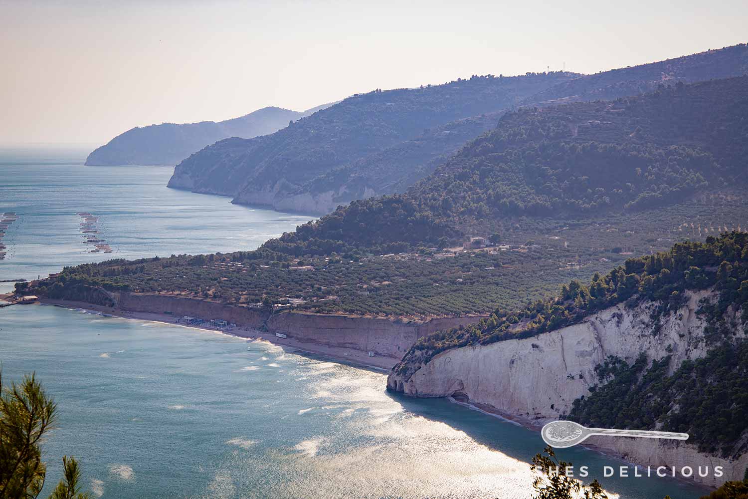 Die Steilküste des Gargano, an der sich Bucht an Bucht reiht.