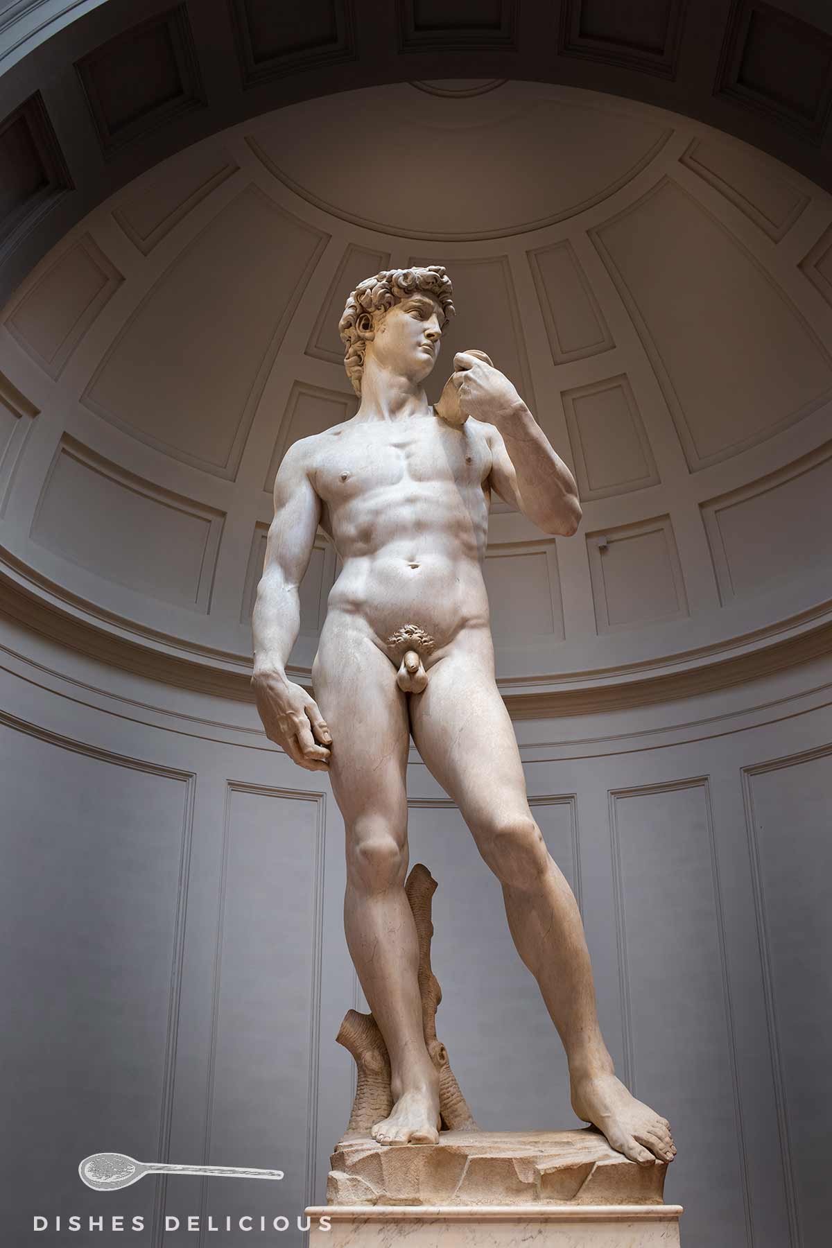 David-Statue von Michelangelo - eine der bekanntesten Sehenswürdigkeiten von Florenz.