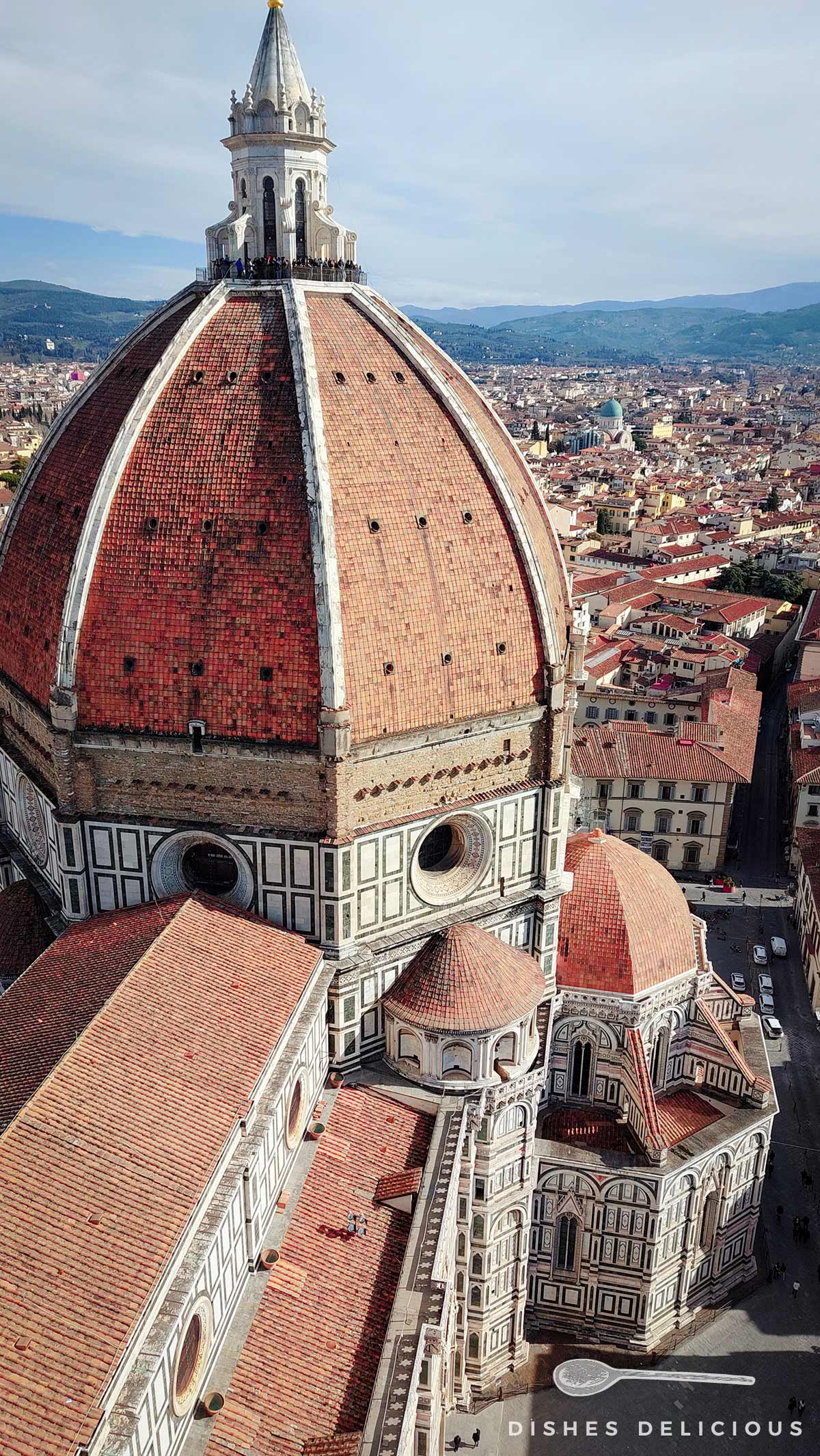 Die gigantische Kuppel der Kathedrale von Florenz.