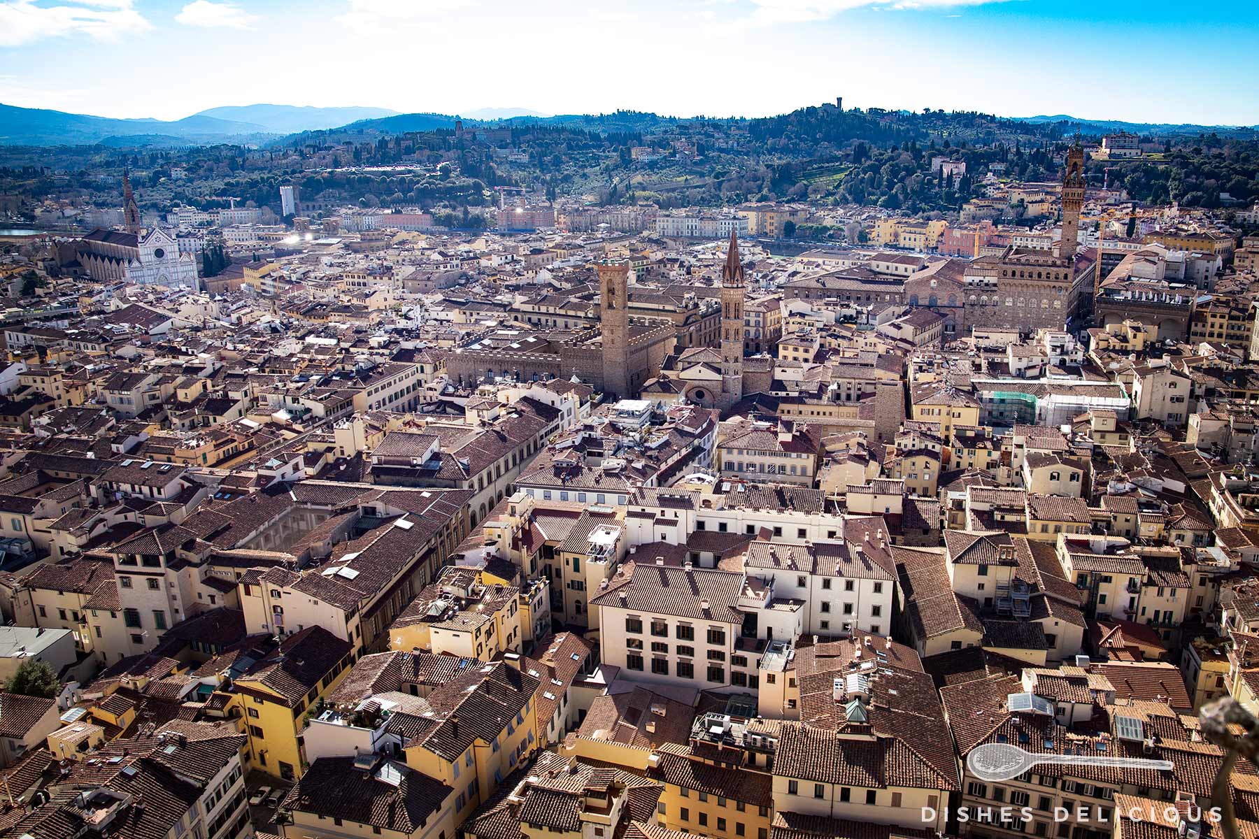 Panoramablick über die Dächer von Florenz.