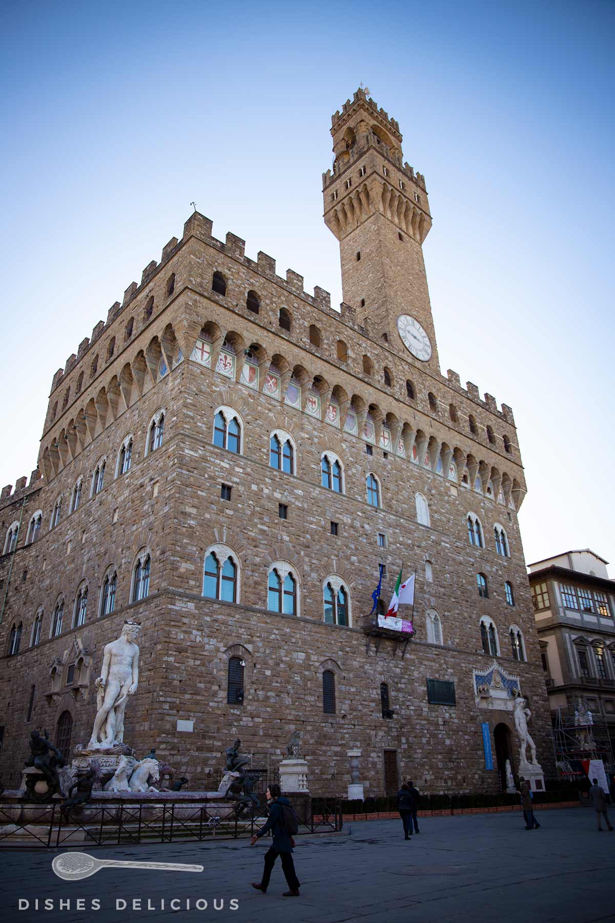 Palazzo Vecchio aus der Renaissance, Sehenswürdigeit im Zentrum von Florenz.