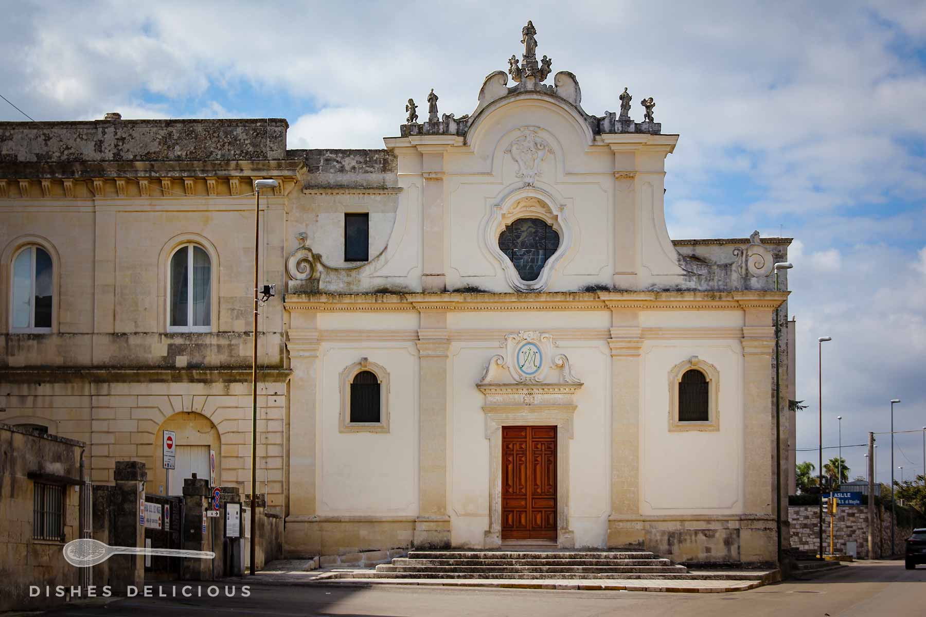 Verschlossene Kirche Santa Maria della Scala in Maglie.