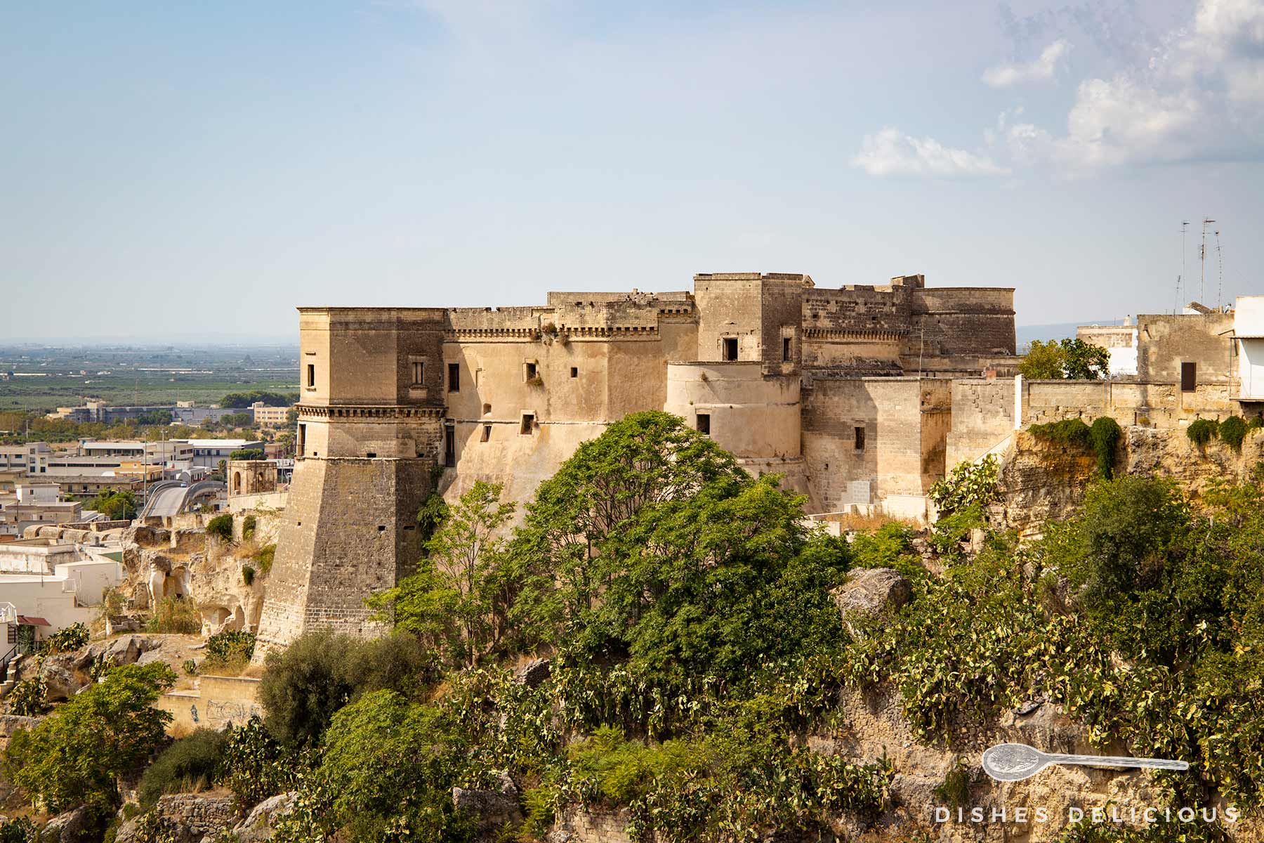 Ansicht der alten Burg von Massafra.